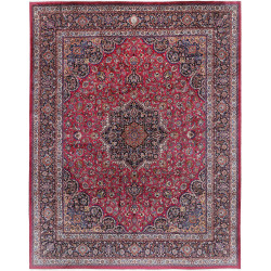 Mashad 390x500 Cm Mashad, Persia, Hand-carded Wool (warp: