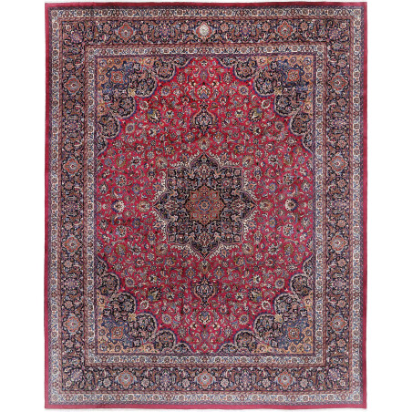 Mashad 390x500 Cm Mashad, Persia, Hand-carded Wool (warp:
