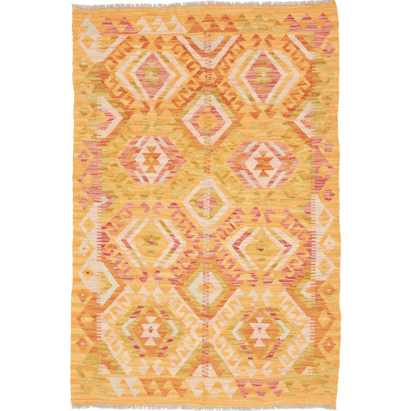Kilim 96x142 Cm Kilim, Afghanistan, Hand-carded Wool (warp: