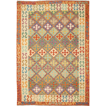 Kilim 201x291 Cm Kilim Afghanistan Hand-carded Wool