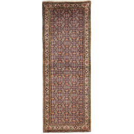 Hand Made Rug Bidjar Persia 77x207 Dark Blue Be