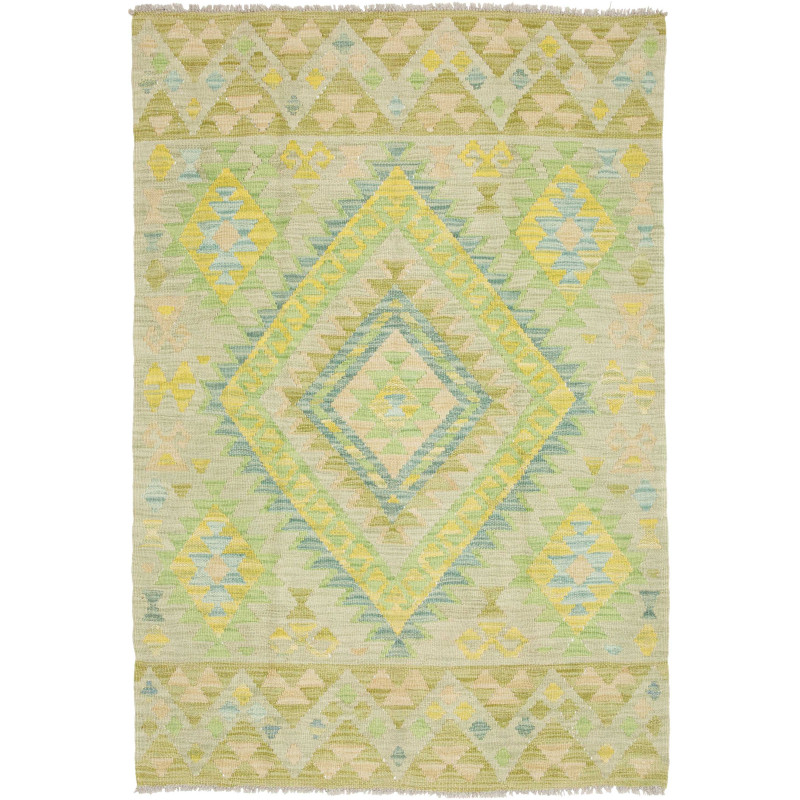 Kilim 101x148 Cm Kilim, Afghanistan, Hand-carded Wool (warp: