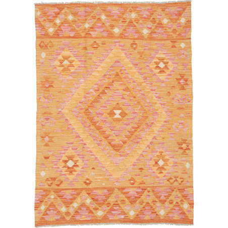 Kilim 102x144 Cm Afghan Kilim, Hand-carded Wool