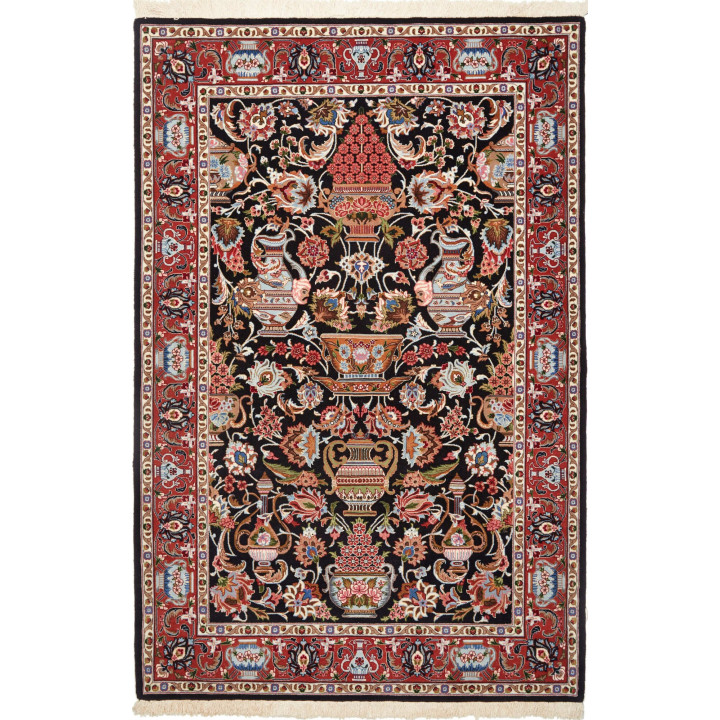 Hand Made Rug Ilaam Persia 103x157 Black Red