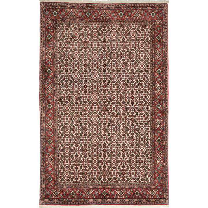 Hand Made Rug Bidjar Persia 138x216 Ivory Red