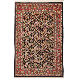 Hand Made Rug Ilaam Persia 134x202 Black Red