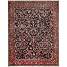 Hand Made Rug Bidjar With Silk Persia 305x399 D