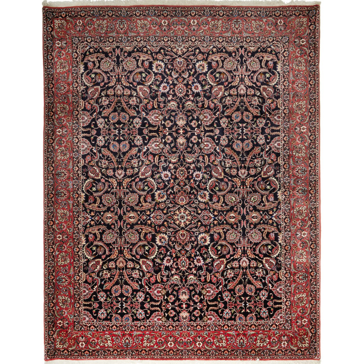 Hand Made Rug Bidjar With Silk Persia 305x399 D