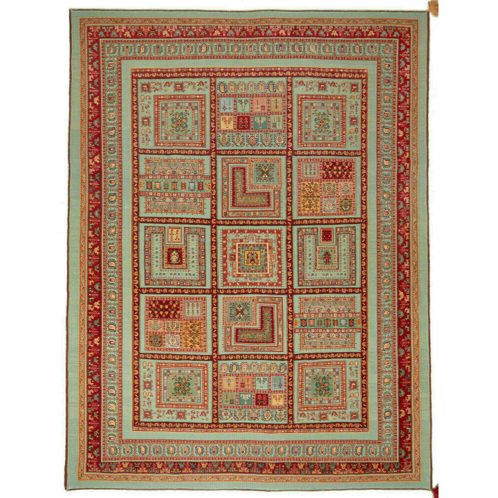 Hand Made Rug Nimbaft Persia 210x274 Sage Green