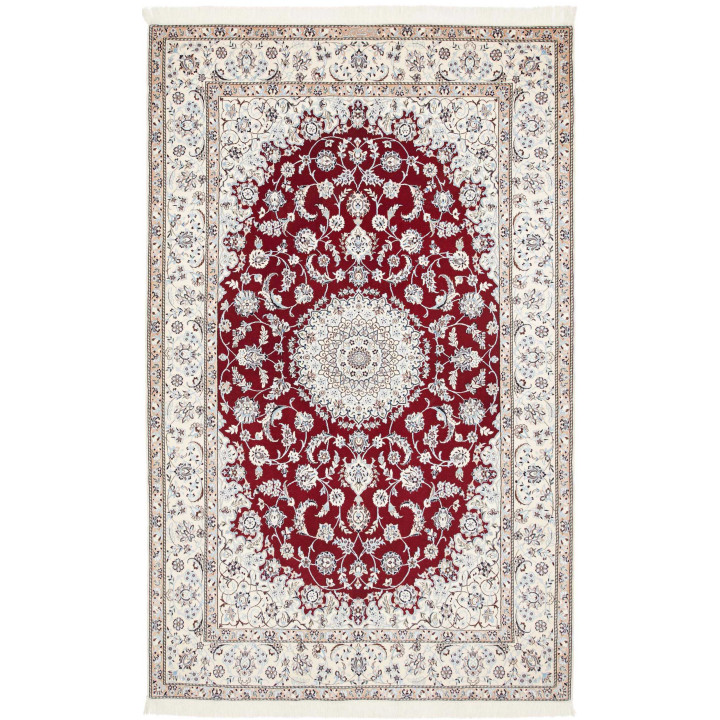 Tappeto Originale Nain 6la Persia 135x217 Rosso