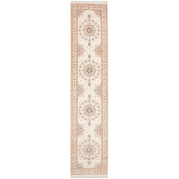 Tappeto Originale Isfahan Persia 87x398 Avorio