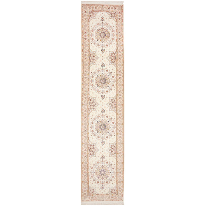 Tappeto Originale Isfahan Persia 87x398 Avorio