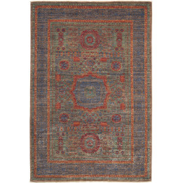 Hand Made Rug Kairo Pakistan 125x183 Blue Brick