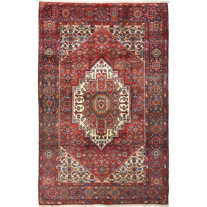 Hand Made Rug Gholtugh Persia 115x182 Red Dark