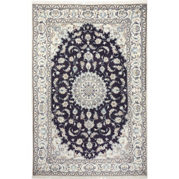 Hand Made Rug Nain Kashmar Persia 196x302 Midni