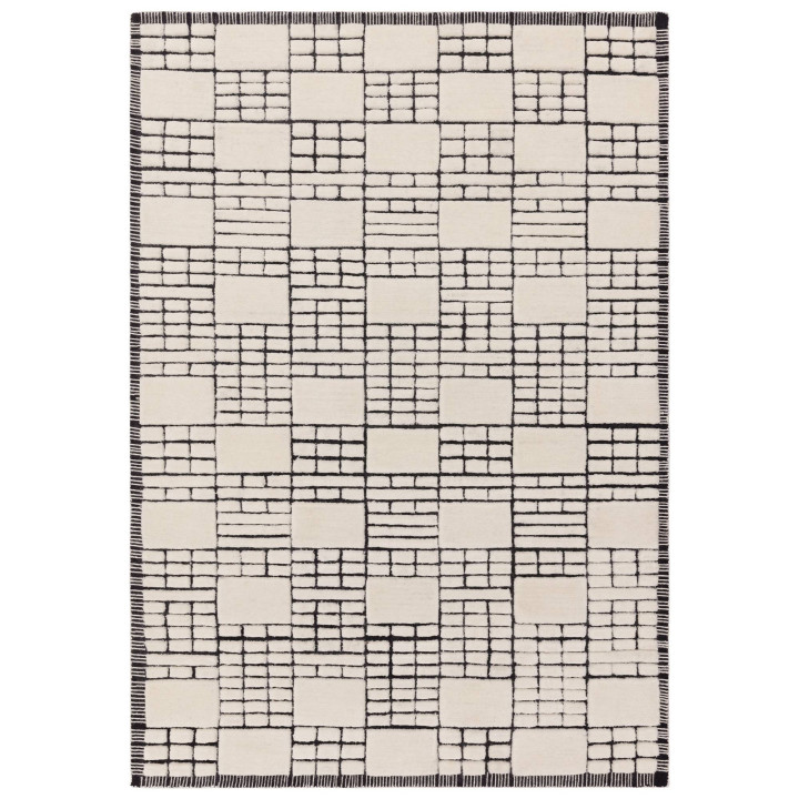 Rug Empire geometric ivory and black 120x170 cm