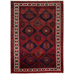 Hand Made Rug Lori Persia 200x270 Red Dark Blue