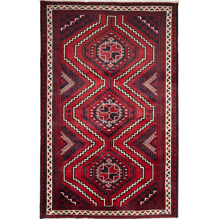 Hand Made Rug Lori Persia 169x265 Red Dark Blue