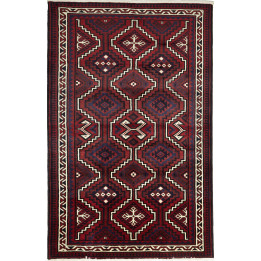 Hand Made Rug Lori Persia 170x262 Dark Red Blac