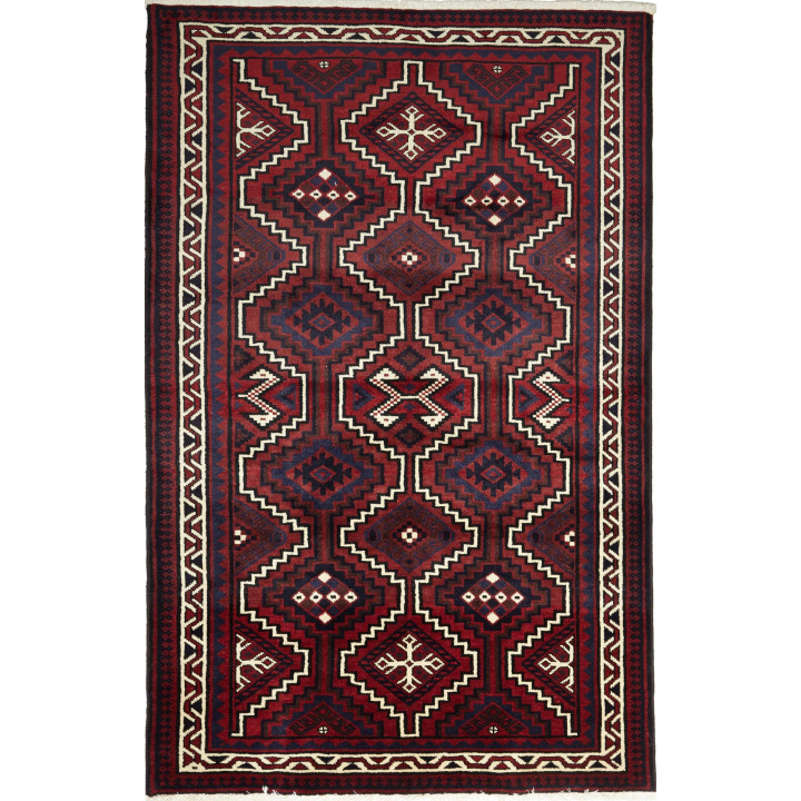 Hand Made Rug Lori Persia 170x262 Dark Red Blac