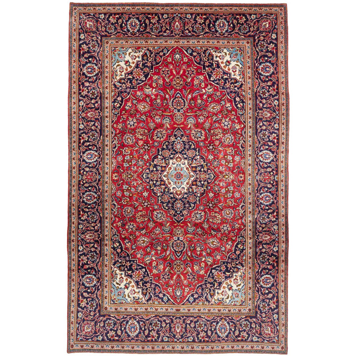 Hand Made Rug Ardakan Persia 200x315 Red Dark B