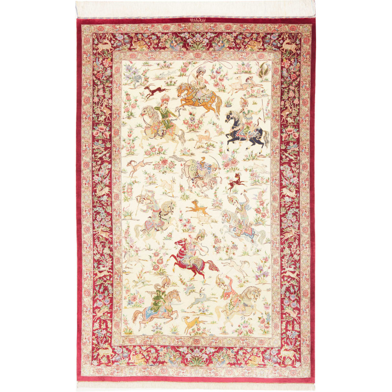 Ghom Silk 133x208 Cm Ghom Silk, Persia, 100% Silk, Silk