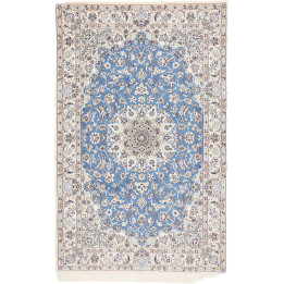 Hand Made Rug Nain 9la Persia 152x237 Blue Ivor