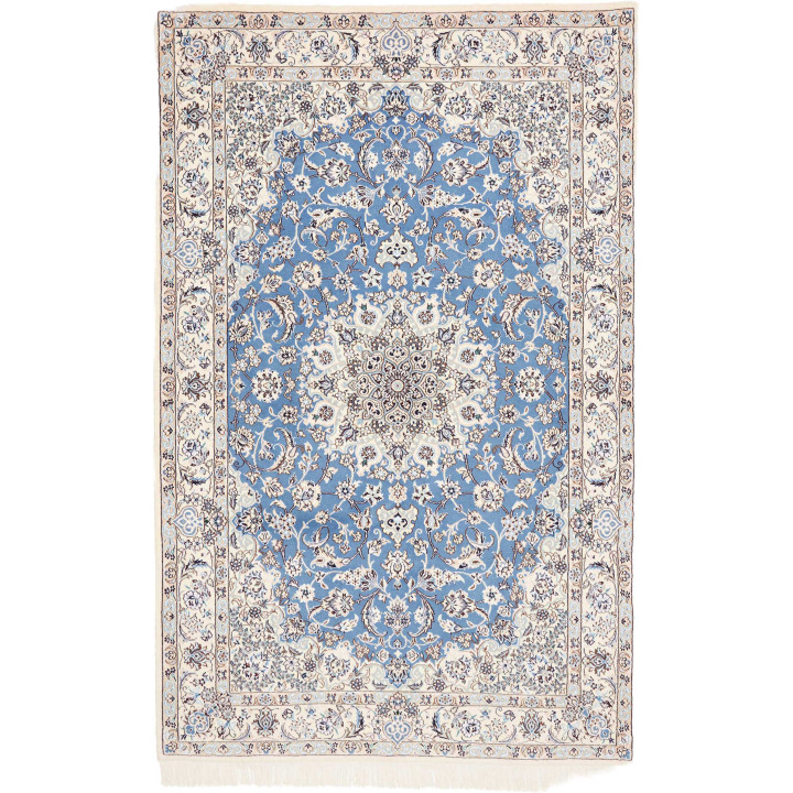 Hand Made Rug Nain 9la Persia 152x237 Blue Ivor