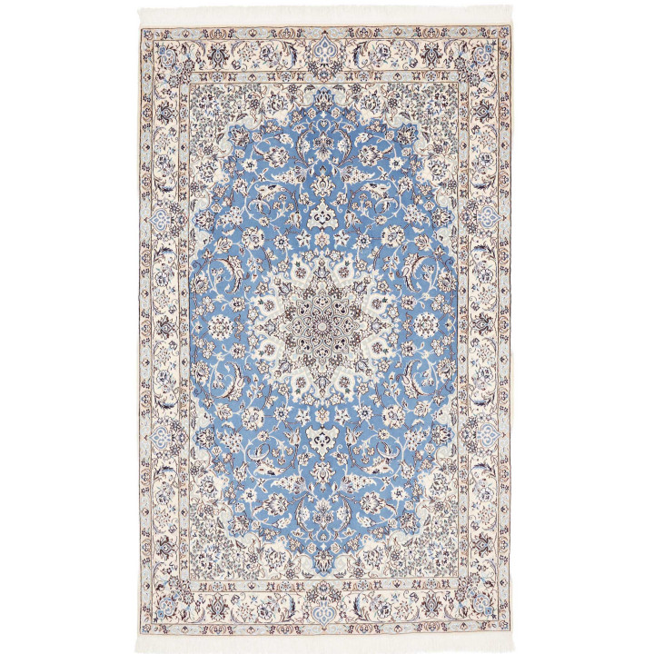 Tappeto Originale Nain 9la Persia 145x240 Blu A
