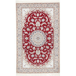 Hand Made Rug Nain 9la Persia 135x217 Red Ivory