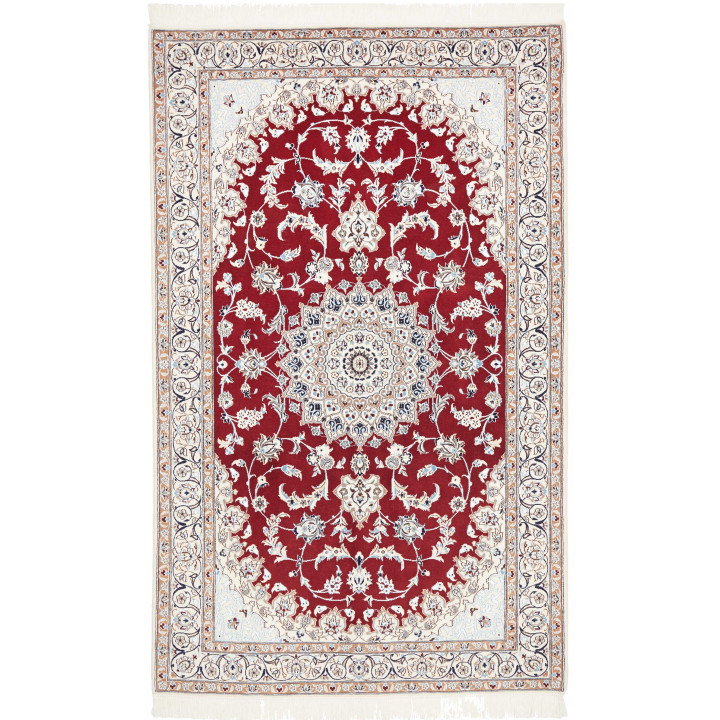 Tappeto Originale Nain 9la Persia 135x217 Rosso