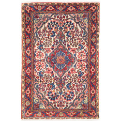 72x110 Cm Classic Persian Rug With Central Medallion And
