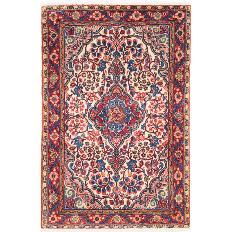 72x110 Cm Classic Persian Rug With Central Medallion And