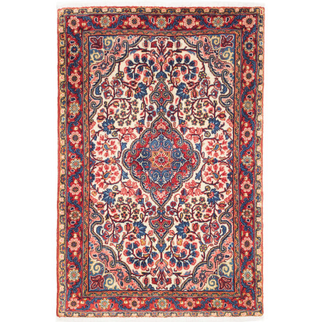 72x110 Cm Classic Persian Rug With Central Medallion And