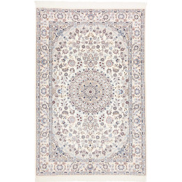 Hand Made Rug Nain 9la Persia 138x208 Ivory Blu