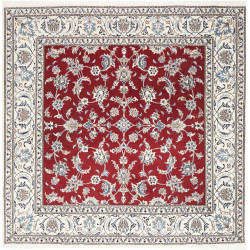 Nain Kashmar 203x206 Cm Nain Kashmar, Persia, Hand-carded