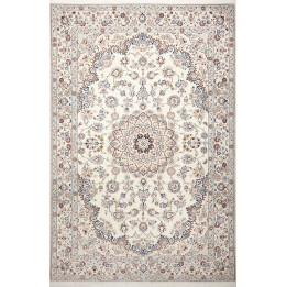 Hand Made Rug Nain 9la Persia 200x300 Ivory Blu