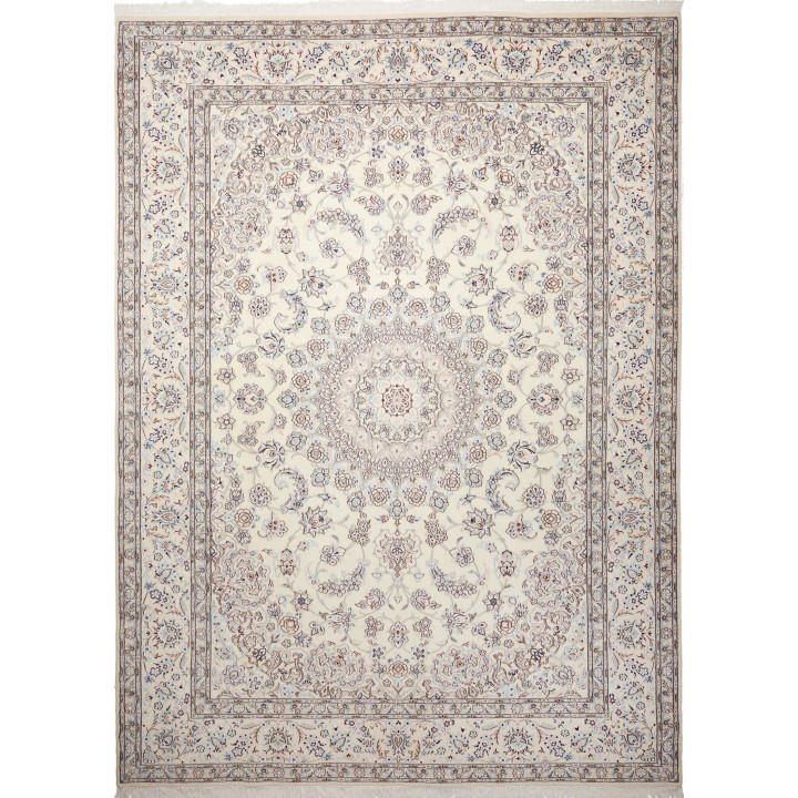 Hand Made Rug Nain 9la Persia 250x342 Ivory Blu