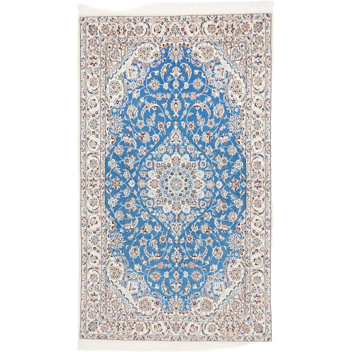 Hand Made Rug Nain 9la Persia 142x240 Blue Ivor