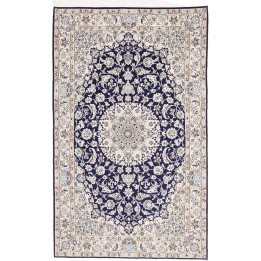 Hand Made Rug Nain 9la Persia 143x235 Dark Blue