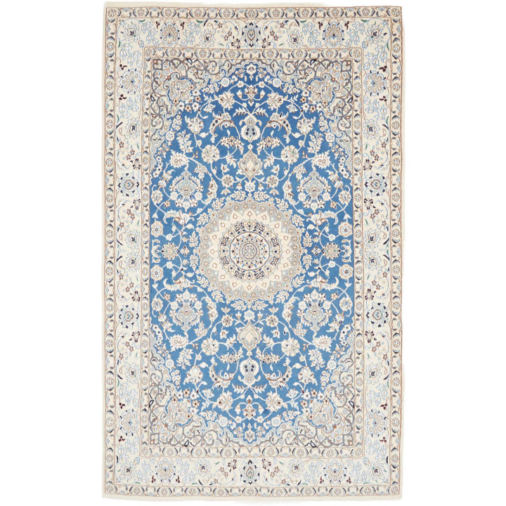 Hand Made Rug Nain 9la Persia 143x238 Blue Ivor