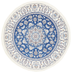 Rug Nain Kashmar Persia 200x203 Blue Ivory Whit