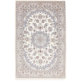 Hand Made Rug Nain 9la Persia 130x205 Ivory Blu