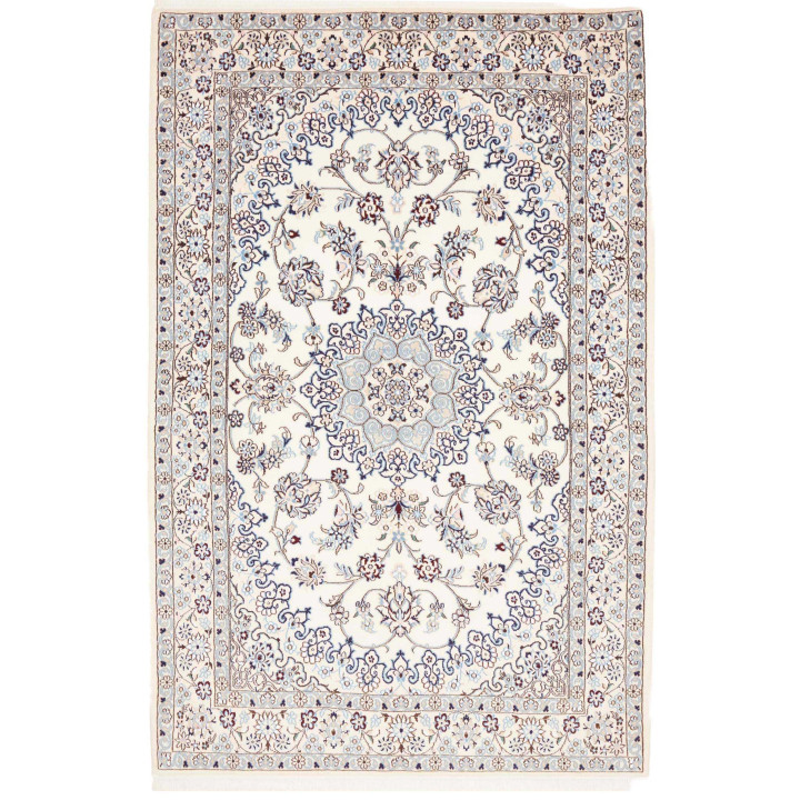 Hand Made Rug Nain 9la Persia 130x205 Ivory Blu
