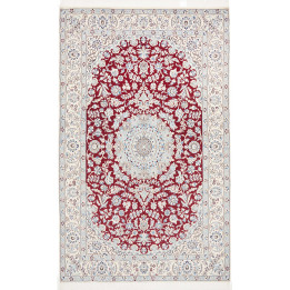 Tappeto Originale Nain 9la Persia 157x250 Rosso