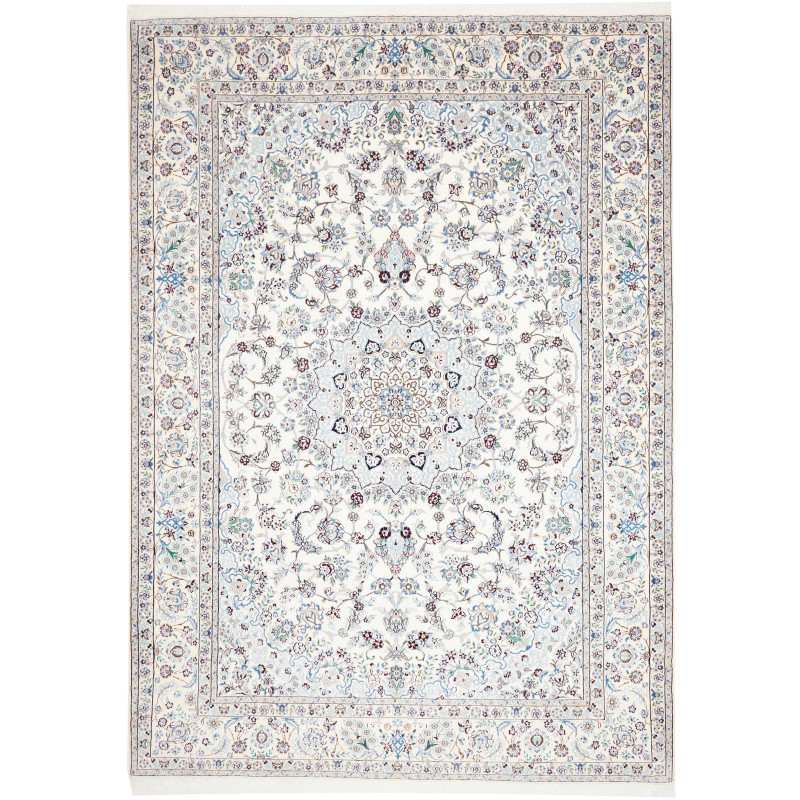 Nain 9la 246x348 Cm Nain 9la, Persia, Hand-carded Wool And