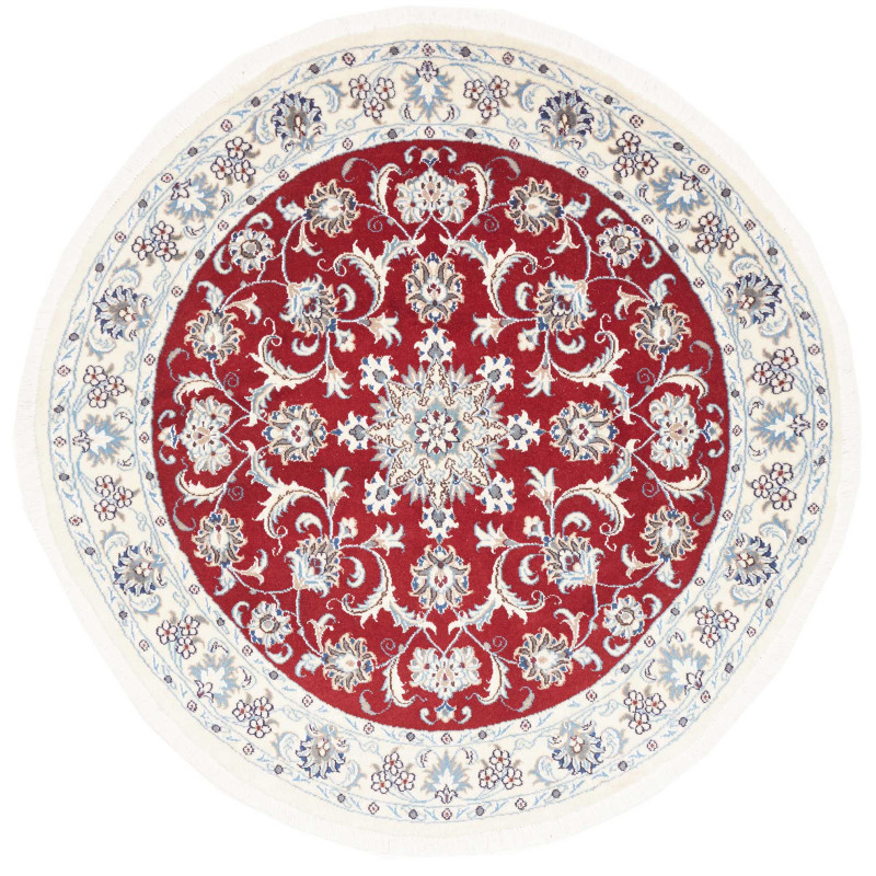 Nain Kashmar 150x150 Cm Nain Kashmar Persia Hand-carded Wool