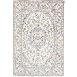 Hand Made Rug Nain 9la Persia 200x292 Ivory Blu