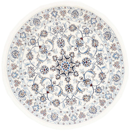 Nain Kashmar 145x145 Cm Nain Kashmar, Persia, Hand-carded