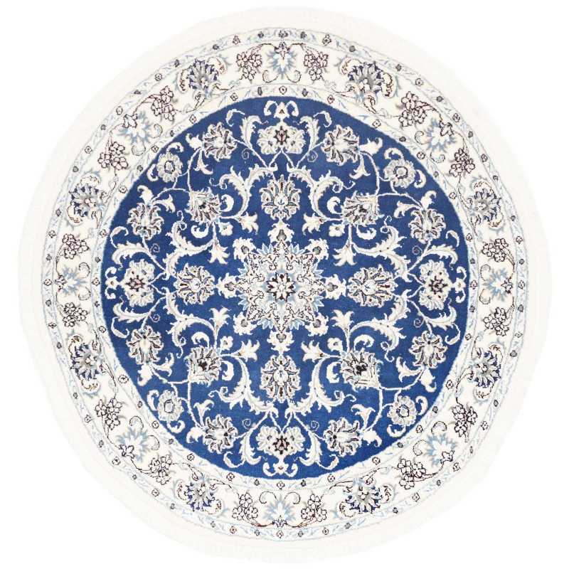 Nain Kashmar 140x140 Cm Nain Kashmar, Persia, Hand-carded